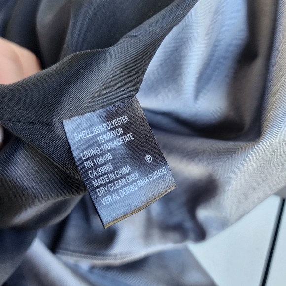Bloomingdale’s Tahari ASL Womens Silver Gray Jacket Blazer Classic Sz 2 - Picture 8 of 12